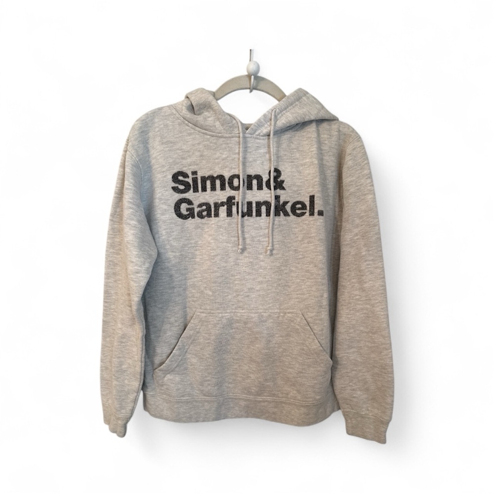 Vintage Simon & Garfunkel Top Hoodie Delta Fleece Unisex Small Pullover